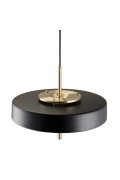 Lampa wisząca ARTDECO czarno - złota 35 cm do salonu