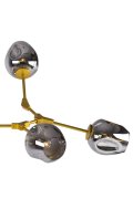 Lampa wisząca MODERN ORCHID-6 złoto szara 130 cm
