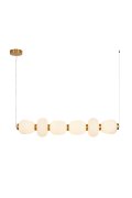 Lampa wisząca BRILLA-6 LED biało-złota 125 cm