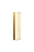 Lampa ścienna BLOCK biały marmur i mosiądz 40 cm