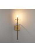 Lampa ścienna CLASSICO złota szklany klosz 62 cm