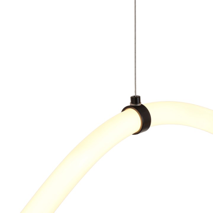 Lampa wisząca SNAKE LED wąż ledowy czarna 300 cm
