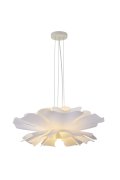 Lampa wisząca PEONY biała 50 cm - nowoczesna lampa sufitowa do salonu