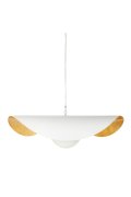 Lampa wisząca ENZO biało złota 60 cm