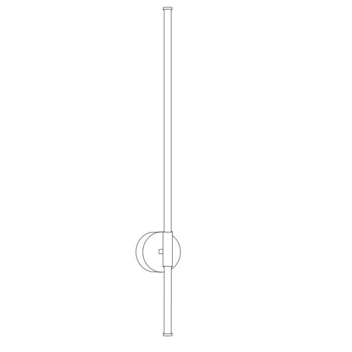 Lampa ścienna LED FELIX biało-złota 100 cm - nowoczesny kinkiet