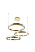 Lampa wisząca CIRCLE 80+80+80 LED złoty połysk na 1 podsufitce