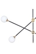 Lampa wisząca SPILLO czarno złota 92 cm
