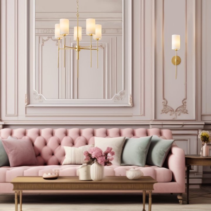 Lampa ścienna DARLING złota 53 cm-nowoczesny design