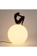 Lampa stołowa WOMAN-2 czarna 35 cm