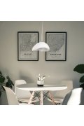 Lampa wisząca STONE biała 40 cm