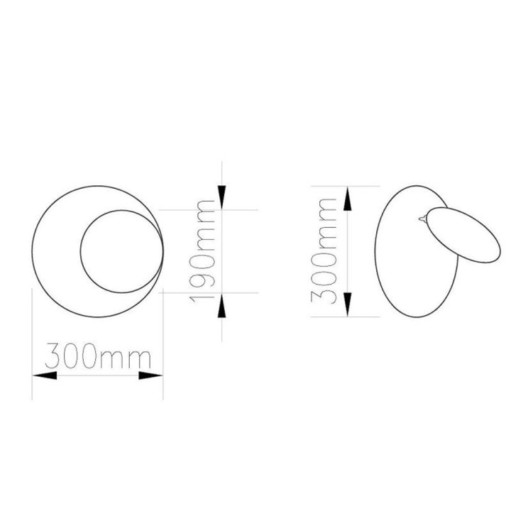 Lampa ścienna PILLS biała 30 cm