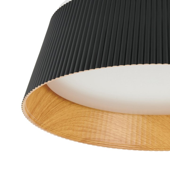 Plafon sufitowy FRILL LED czarny 45 cm