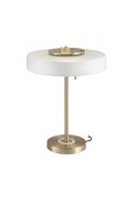 Lampa stołowa ARTDECO biało - złota
