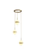 Lampa wisząca SFERA-3 LED złota 50 cm
