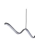 Lampa wisząca ZIGZAG LED czarna 90 cm