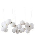 Lampa wisząca CORALLI-80 biało-mosiężna 80 cm