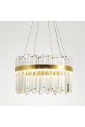 Lampa wisząca ROYAL LED kryształowa złota 50 cm