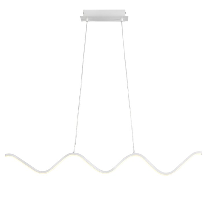 Lampa wisząca ZIGZAG LED biała 90 cm