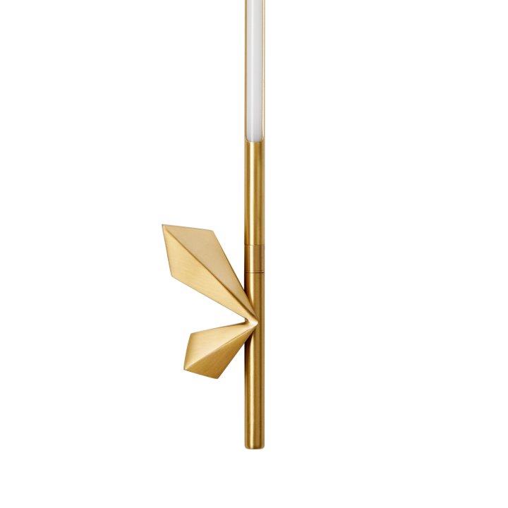 Lampa ścienna LED FLORENCE złota 86 cm - nowoczesny kinkiet dekoracyjny