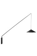 Lampa ścienna SWING czarna 140 cm