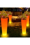 Lampa ogrodowa donica FLOWER POT XL LED RGBW 16 kolorów 115 cm