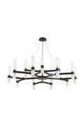 Lampa wisząca CANDELA-15 czarna 120 cm