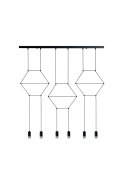 Lampa wisząca LINEA-6 LONG czarna 100 cm