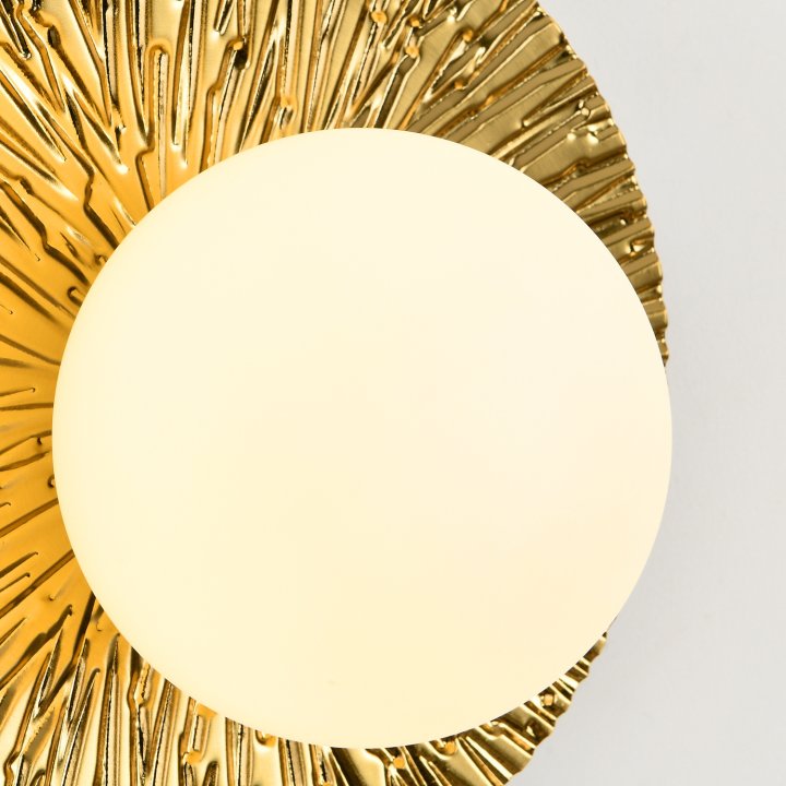 Lampa ścienna SUN L złota 40 cm