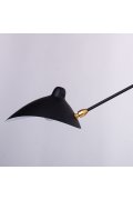Lampa ścienna CRANE-2W czarna 175 cm