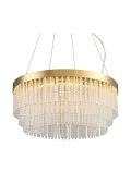 Lampa wisząca GLORIA LED kryształowa złota 60 cm