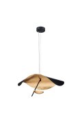 Lampa wisząca ENIGMA LED czarno złota 60 cm