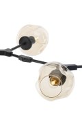 Lampa wisząca MODERN ORCHID-6 bursztynowo czarna 130 cm