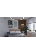 Lampa wisząca CIRCLE 120 LED mosiądz szczotkowany 120 cm