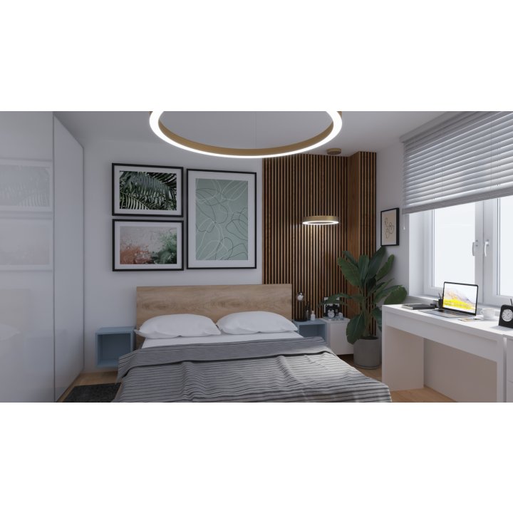 Lampa wisząca CIRCLE 120 LED mosiądz szczotkowany 120 cm