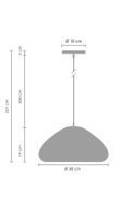 Lampa wisząca VICTORY GLOW M złota 30 cm