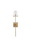 Lampa ścienna CLASSICO złota szklany klosz 62 cm