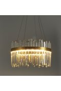 Lampa wisząca ROYAL LED kryształowa złota 50 cm