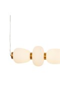 Lampa wisząca BRILLA-6 LED biało-złota 125 cm