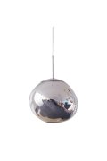 Lampa wisząca GLAM L srebrna 38 cm