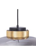 Lampa wisząca BOOM LED szaro złota 35 cm