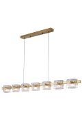 Lampa wisząca LED BACCIO złota 120 cm - nowoczesna lampa nad stół i wyspę