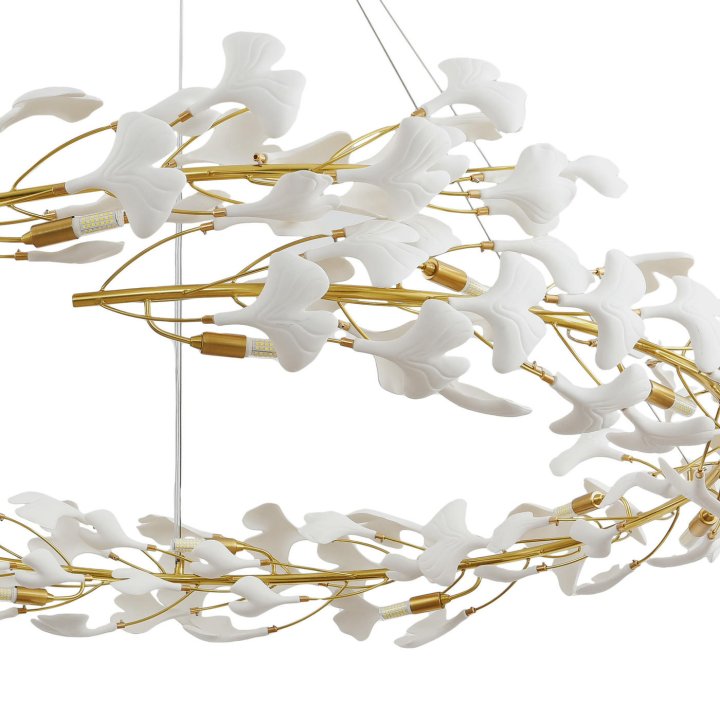 Lampa wisząca BOTANIKA złoto biała 150 cm