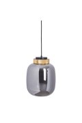 Lampa wisząca BOOM LED szaro złota 25 cm