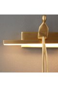 Lampa ścienna led AMICI złota 31 cm