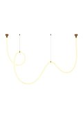 Lampa wisząca SNAKE LED wąż ledowy złota 400 cm