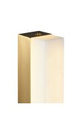 Lampa ścienna BLOCK biały marmur i mosiądz 40 cm