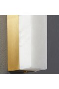 Lampa ścienna BLOCK biały marmur i mosiądz 40 cm
