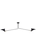 Lampa wisząca CRANE-2P dwuramienna czarna