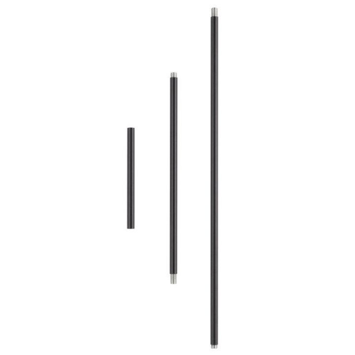 Lampa wisząca VENUS-2 czarna przydymiona 44 cm