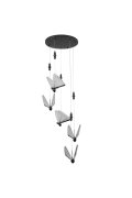 Lampa wisząca BEE LAMP 5 LED czarna 45 cm